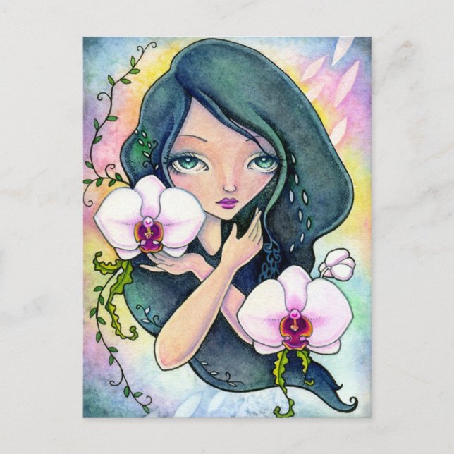 Postal Sueños de orquídeas - Postcard (Anverso)