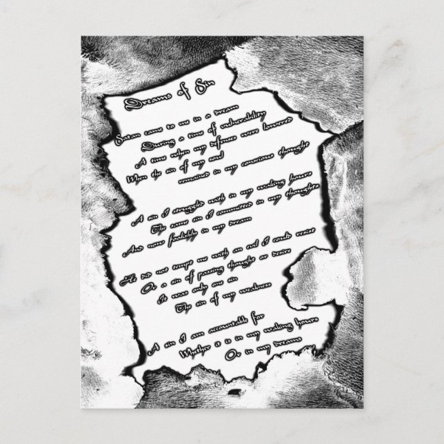 Postal Sueños de pecado (Anverso)