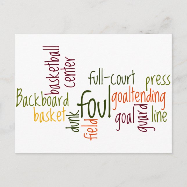 Postal Sueños de soltar: Baloncesto - Juego de Campeones (Anverso)