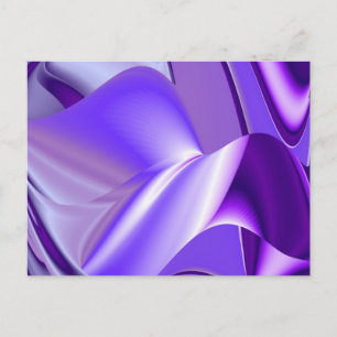 Postal Sueños del arcoiris de flores moradas