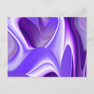 Postal Sueños del arcoiris de flores moradas