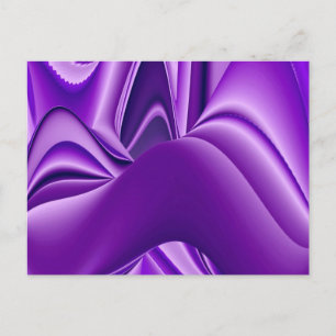 Postal Sueños del arcoiris de flores moradas