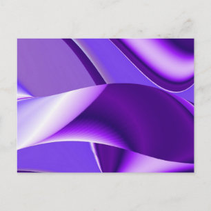 Postal Sueños del arcoiris de flores moradas