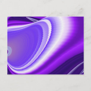 Postal Sueños del arcoiris de flores moradas