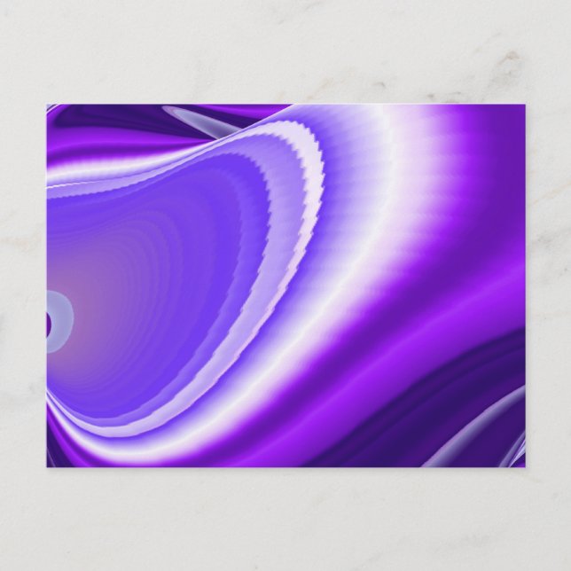 Postal Sueños del arcoiris de flores moradas (Anverso)