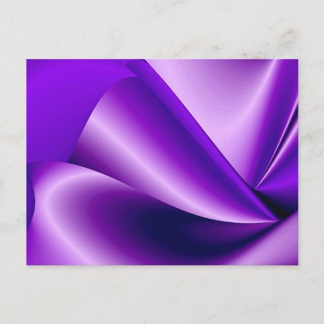 Postal Sueños del arcoiris de flores moradas (Anverso)
