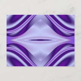 Postal Sueños del arcoiris de flores moradas