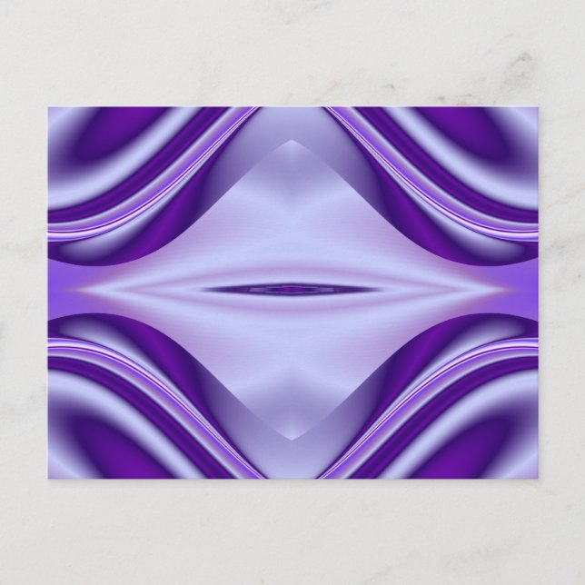 Postal Sueños del arcoiris de flores moradas (Anverso)