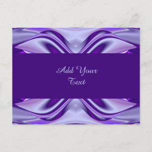 Postal Sueños del arcoiris de flores moradas