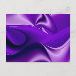 Postal Sueños del arcoiris de flores moradas