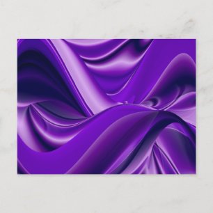 Postal Sueños del arcoiris de flores moradas