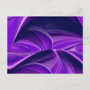 Postal Sueños del arcoiris de flores moradas