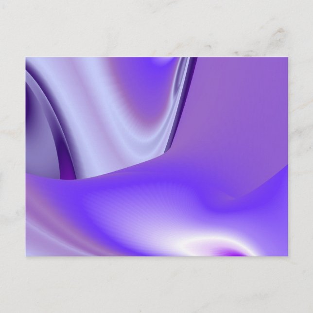 Postal Sueños del arcoiris de flores moradas (Anverso)