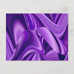 Postal Sueños del arcoiris de flores moradas