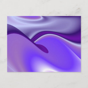 Postal Sueños del arcoiris de flores moradas