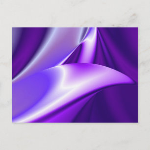Postal Sueños del arcoiris de flores moradas
