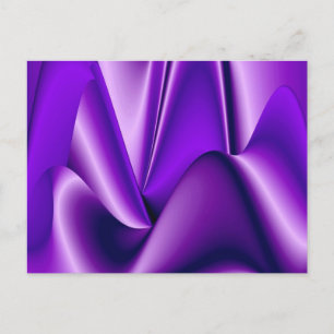 Postal Sueños del arcoiris de flores moradas