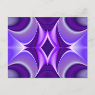 Postal Sueños del arcoiris de flores moradas