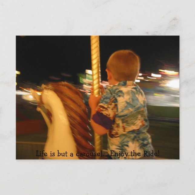 Postal Sueños del carrusel (Anverso)