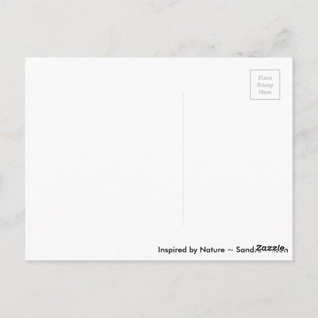 Postal Sueños florecientes (Reverso)