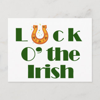 Postal Suerte para los irlandeses