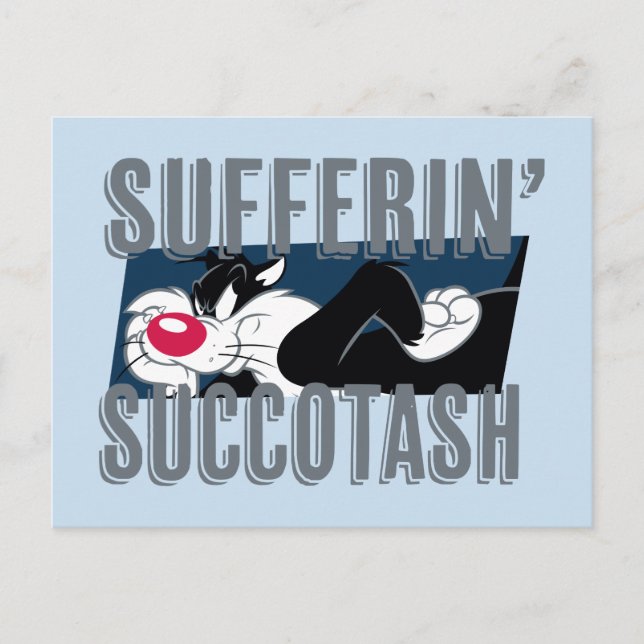 Postal Sufferin 'Succotash SYLVESTER™ Cut-Out (Anverso)