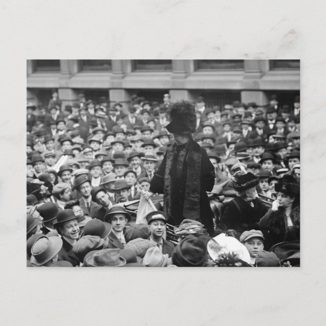 Postal Suffragette Golpeó La Calle: principios de los año (Anverso)