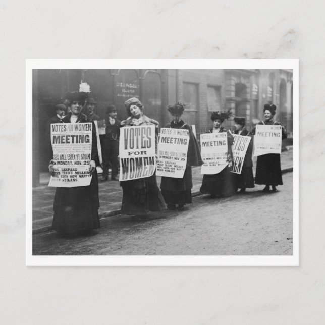 Postal Suffragettes vota por mujeres, Londres (Anverso)