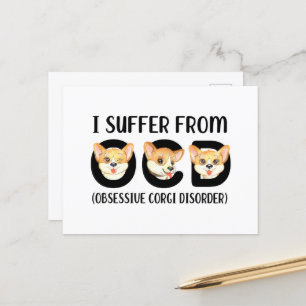 Postal Sufro De Mascotas Obsesionantes Del Trastorno Corg