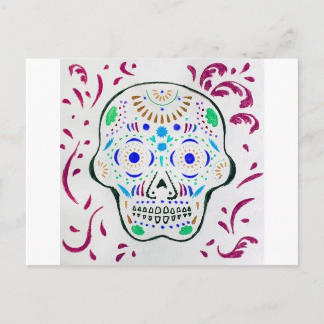 Postal Sugar Skull 6 (Anverso)