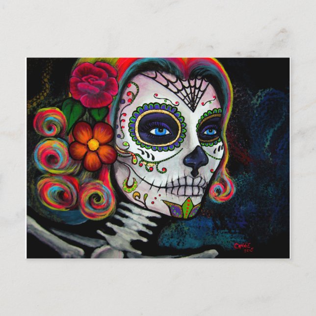Postal Sugar Skull Candy (Anverso)