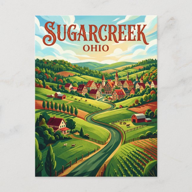 Postal Sugarcreek EE. UU. (Anverso)