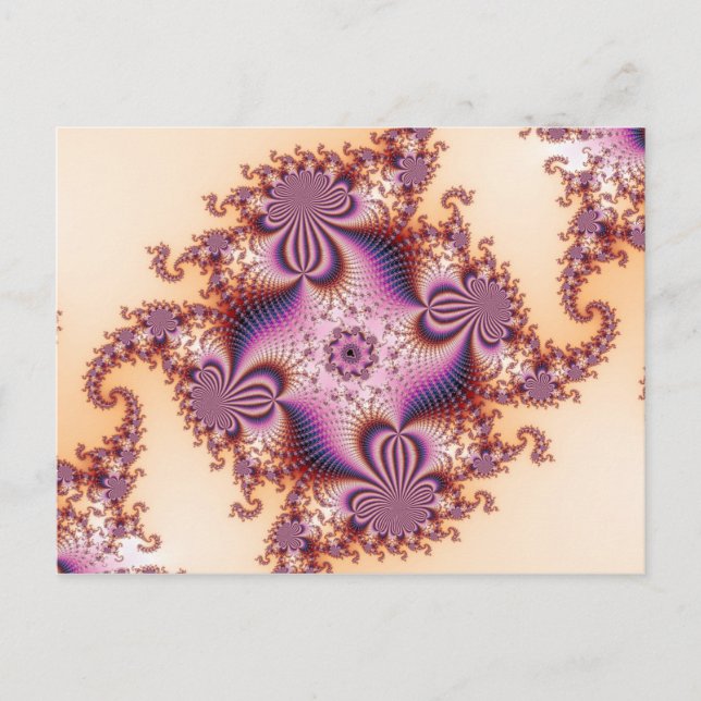 Postal SugarPlums - Postcard fractal (Anverso)