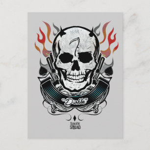 Postal Suicide Squad   Diablo Skull & Flames Tattoo Art