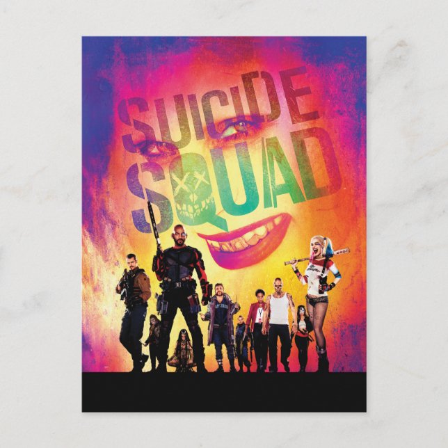 Postal Suicide Squad | Orange Joker & Squad Movie Poster (Anverso)