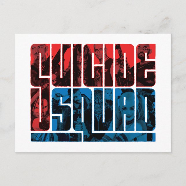 Postal Suicide Squad | Red and Blue Logo (Anverso)
