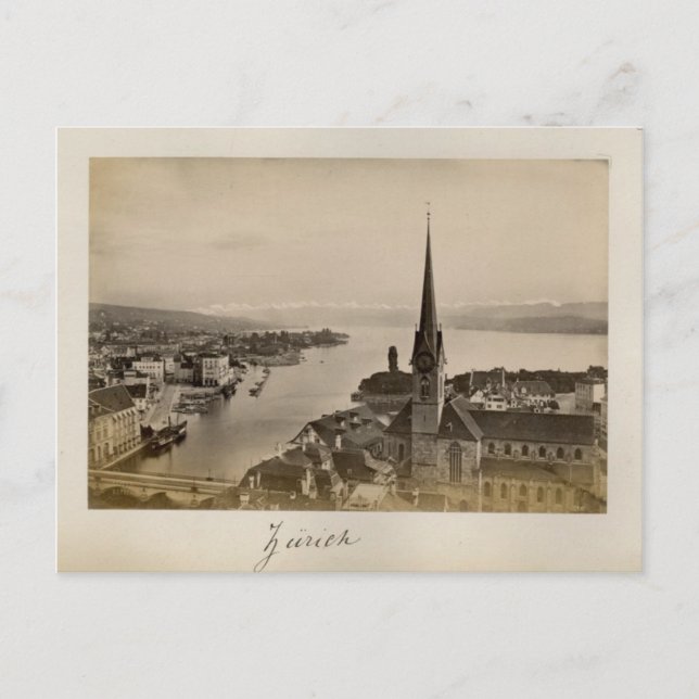 Postal Suiza 1908, Zurich (Anverso)