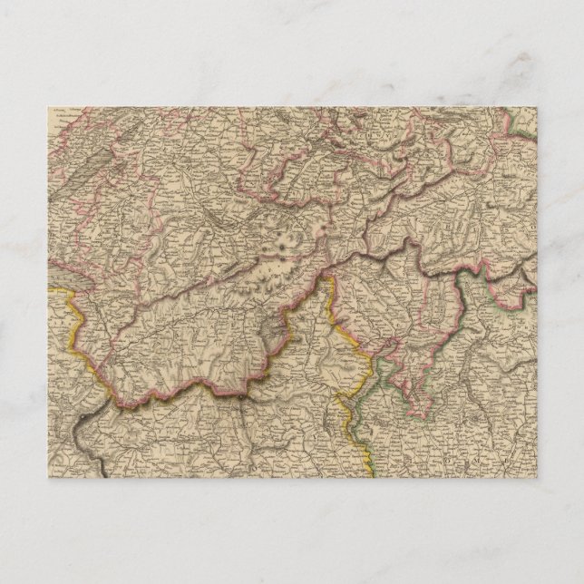 Postal Suiza, Alpes (Anverso)