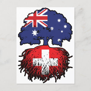 Postal Suiza Australia Australia Australia Raíces de árbo