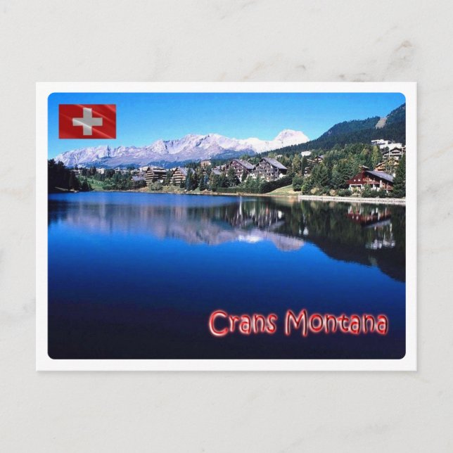 Postal Suiza - Crans Montana - (Anverso)