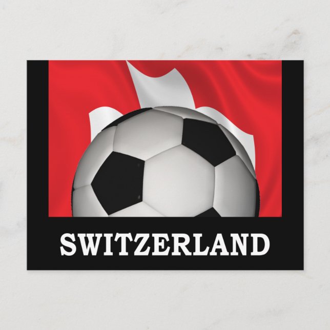 Postal Suiza del fútbol (Anverso)