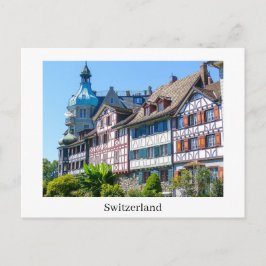 Postal Suiza Hermosas Casas Antiguas de Madera