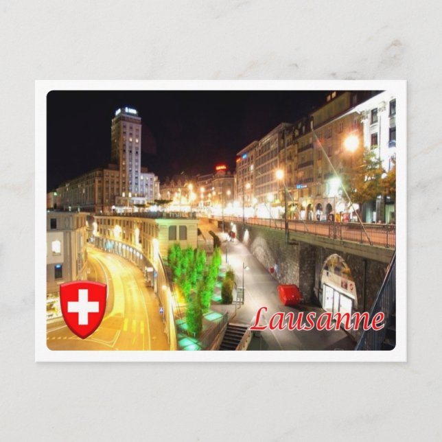 Postal Suiza - Lausana - (Anverso)
