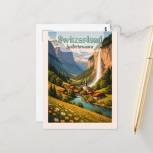 Postal Suiza Lauterbrunnen