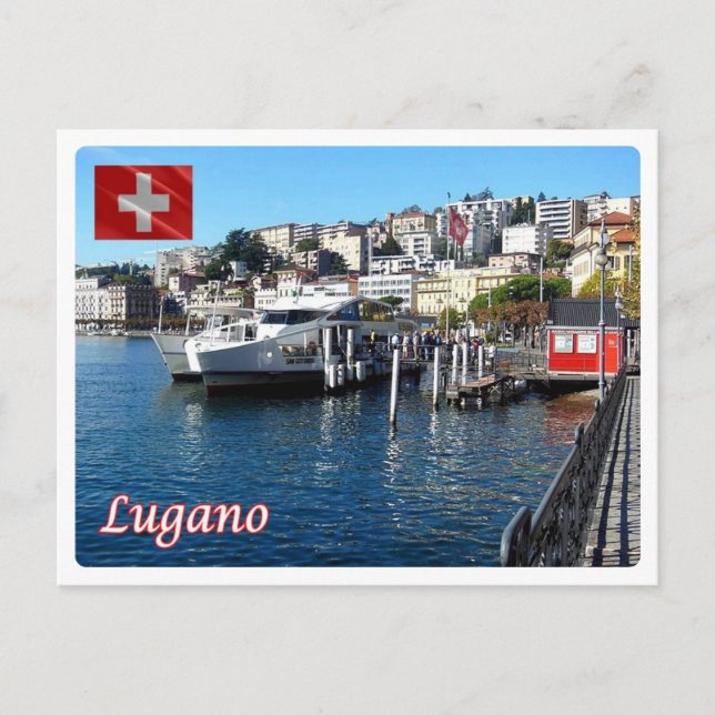 Postal Suiza - Lugano - (Anverso)
