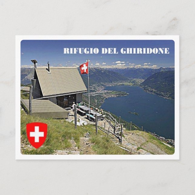 Postal Suiza - Refugio de Montaña de Ghiridone - (Anverso)