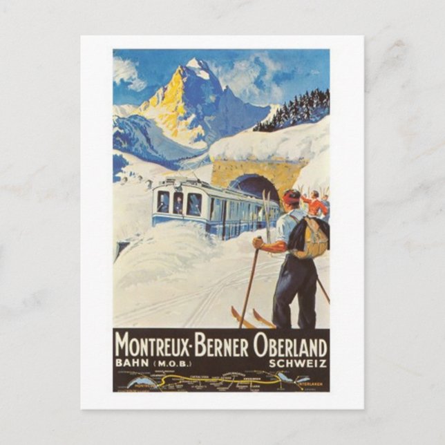 Postal Suiza Vintage - (Anverso)