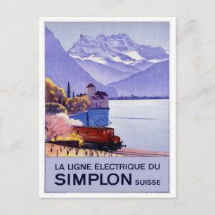 Postal Suiza Vintage -