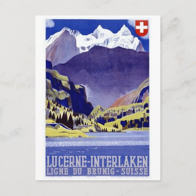 Postal Suiza Vintage - (Anverso)