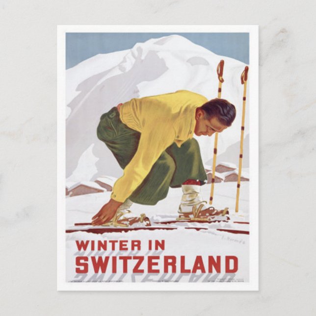 Postal Suiza Vintage - (Anverso)